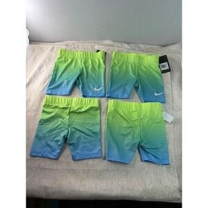 NWT four pairs of Nike biker shorts, size 6
